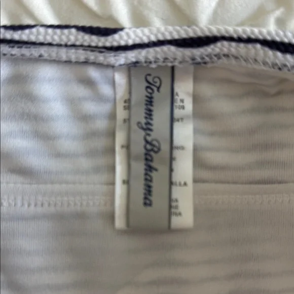 Tommy Bahama Fitted Blue  and White Swim Camisole - Picture 2 of 2